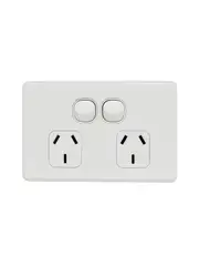 Lucci Power Ion Twin GPO in White