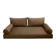 STYLE V2 Full Velvet Contrast Indoor Daybed Mattress Pillow |COVER ONLY| AD308