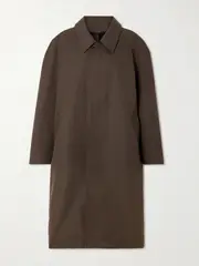 [LEMAIRE] LEMAIRE - Gabardine Coat - Dark brown - small small Brown