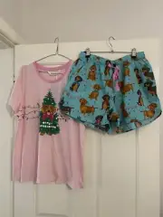Peter Alexander Ladies Pyjama Set Christmas Dogs Large