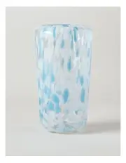 [Vue] Confetti Glass Vase 30cm in Blue