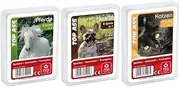 Ass Altenburger Set of 3 Quartet Games/Quartet Animals Consisting of 1. Top Ass Horses 2. Top Ass Dogs 3. Top Ass Cats