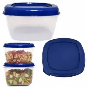 2 Pc Large Food Container 5L Microwaveable Plastic Bowl Lunch Storage W/ Lid