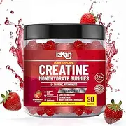 Pro Creatine Monohydrate Gummies 5g for Men & Women - 90 Chewable Creatine Gummies Strawberry Flavoured Gym Pre Workout Gym Supplement Vegan (1)