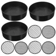 3 Sets Garden Soil Sieves Planting Soil Filters Gardening Sieves Sifting Pans