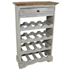 Solid Mahogany Wood Wine Rack 55x23x85cm Bottle Holder Storage Organiser vidaXL