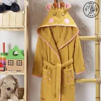 在飛比找momo購物網優惠-【SOLO 歐洲家居】兒童純棉可愛長頸鹿造型連帽浴袍