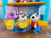 Brand New 1 rare Tandem bike & the panda twins (1 Pandora Panda & 1 Penny Panda)