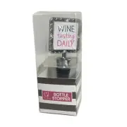 Wine Bottle Stopper "Wine Tasting Daily" Oh So Sassy Collection