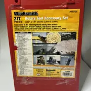 Worksmith Rotary Tool Accessary Set 217 Pieces New Drill Bits