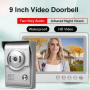 9' LCD Video Doorbell Intercom Security Camera Door Bell Phone Night