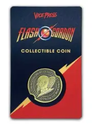 ⚡RARE⚡FLASH GORDON Ming The Merciless Antique Collector Gold Coin *BRAND NEW*
