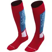 Troy Lee Designs Coolmax Vox Thick MX Youth Socks | Red/Blue/White |
