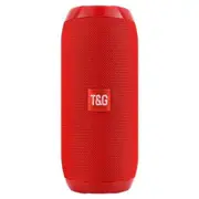 Loud Bluetooth Speaker Wireless Waterproof Outdoor Stereo Bass Usb/Tf/Fm Radio Red