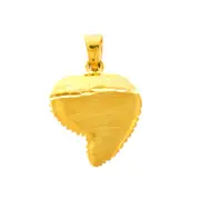 14K Gold Serrated Shark Tooth Charm