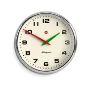 Newgate Superstore Wall Clock Alpha Dial Chrome