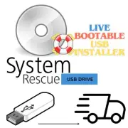 SystemRescue LINUX OS 12.00 LIVE BOOTABLE USB INSTALLER 64bit with Gparted
