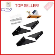 4 Packs Floating Shelf Brackets 4 x 3 Inch Small Shelf Brackets, Floating Shelf