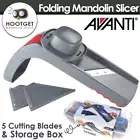Avanti Folding Mandolin Slicer 5 blades Mandoline Cutter Shredder Chopper Slice