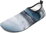 [BTCOWZRV] Water Shoes for Women Men Winter Mountains Snow Scene Water Sports Shoes Slip-on Breathable Lightweight Athletic Aqua Sock