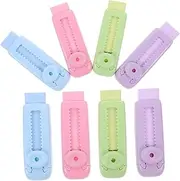 Tofficu 8Pcs Retractable Erasers for Students Traceless Sliding Pencil Erasers Safe TPR for Exams Office and Classroom Use
