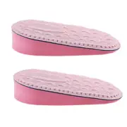 2Pairs Invisible Insoles Cushions For Height Increase Sport Shoes Pink
