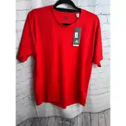 Adidas FREELIFT ClimaLite Training T-Shirt Athletic Gym Red Large