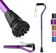 Walking Cane and Walking Stick for Men Women,Lightweight Folding Cane with Offset Soft Cushioned Hand