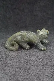 Mountain Lion Zuni Fetish Carving - Cody Cheama