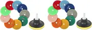 22Pcs 3 Inch 80mm Diamond Polishing Pads Kit Wet/Dry for Stone Concrete Marble Polishing Use Grinding Discs Set