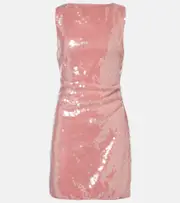 [Staud] Staud Eton sequined minidress AU 14 pink