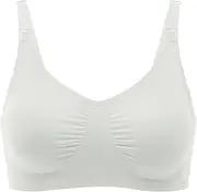 Medela Maternity & Nursing Bra, Perfect for Pregnancy and Breastfeeding, White, Large