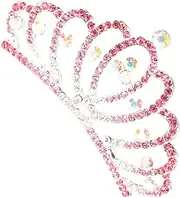 [Beavorty] Girls Large Size Pageant Crown Alloy Crystal Tiara and Girls Hair Decoration Birthday