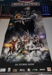 Mage Knight Apocalypse WARHAMMER PC PS2 2006 Promo Print AD POSTER RARE MINT