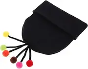 [MOBUTOFU] Fashionable Beanie Hats Women's Knit Wool Cap Pom Pom for Cold Weather Black