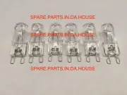 6 x 40W Smeg 600mm Oven Halogen Lamp Light Bulb Globe SFA106B SFA106N SFA106S