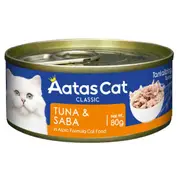 Aatas Tantalizing Tuna & Saba in Jelly Wet Cat Food 80g 80g
