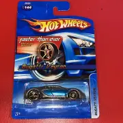 2006 Hot Wheels Faster Than Ever #144 BUGATTI VEYRON Silver/Blue w/Gold FTE