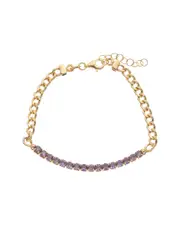 Meshmerise 18K Over Silver 1.50 ct. tw. Purple Amethyst Bracelet