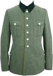 [militaryharbor] WW2 WWII German Heer M28 Officer Signal Wool Piped Service Tunic Jacket I
