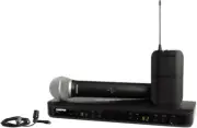 Shure BLX1288/CVL-H9 Combo Wireless PG58 Handheld Mic & Lavalier Microphone