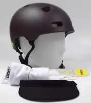 POC SPORTS Crane Bike Helmet - MIPS (Axinite Matte Brown) Unisex Large