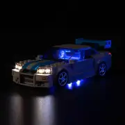 LED Light Kit Compatible with Lego Speed Champions Fast & Furious Nissan Skyline