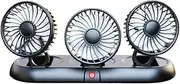MagiDeal Car Fan Air Circulation Fan 5V Foldable Portable Three Head Vehicle Fan Vehicle Cooling Fan for Truck Suvs Car Dashboard