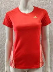 BNWT ADIDAS sz XS 8 Climacool T-Shirt Top Red T-shirt Sports Core Energy #A5