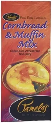 Pamelas Gluten Free Cornbread & Muffin Mix, Bags - 12 OZ (Pack 6)