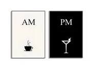 [Namly Design] AM PM Poster - Set of 2