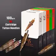 100pcs Cartridge Tattoo Needle kits RL RS M1 CM Disposable for Rotary Tattoo Pen