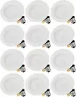 TORCHSTAR 12-Pack 4 Inch LED Recessed Retrofit Downlight, Baffle Trim, Dimmable