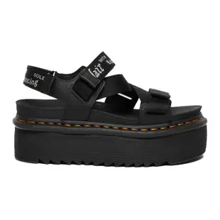 Dr.Martens KIMBER WEBBING STRAP SANDALS 女款 加厚底 馬丁 馬汀 涼鞋 (黑色)